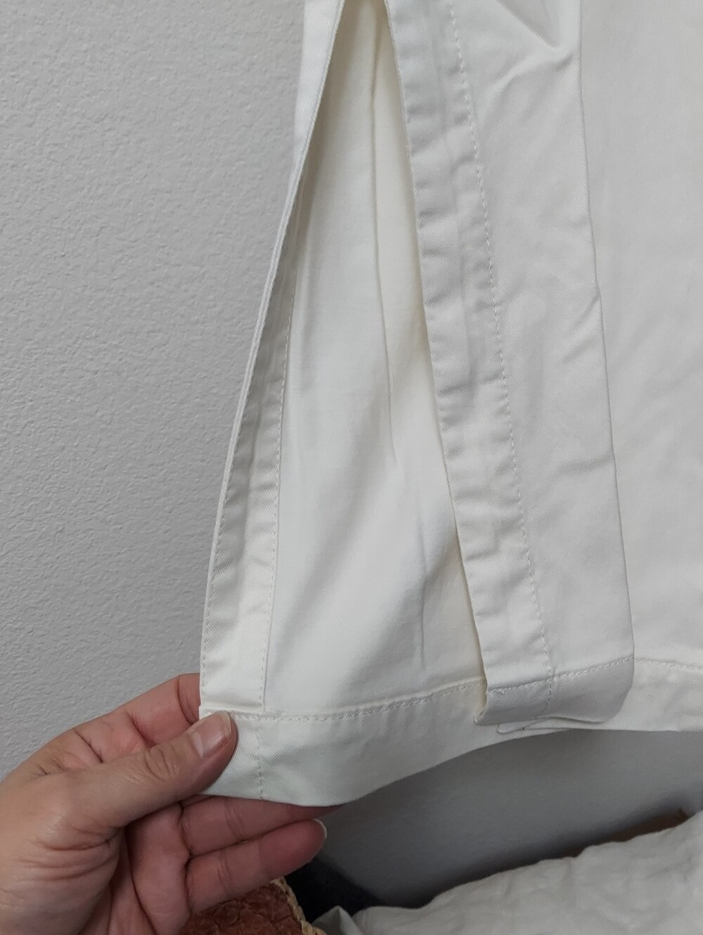 NWT Soft Surroundings Arcadia Wide Leg Pants Ivory Pearl Size Medium - Picture 3 of 11